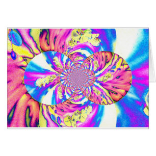 Abstrakte Retro-Rosa Mandala Rosa Orchideen