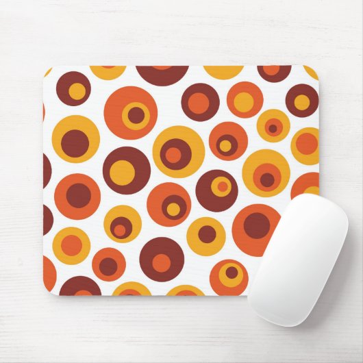 Abstrakte retro Runde Mousepad (Mit Mouse)