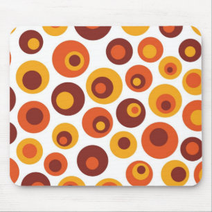 Abstrakte retro Runde Mousepad