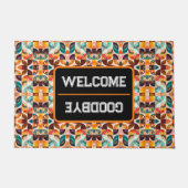 Abstrakte Retro-Sammlung Moderner Platz Fußmatte (Vorderseite)