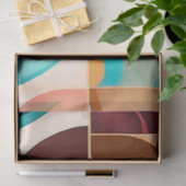 Abstrakte Retro-Sammlung Moderner Platz Seidenpapier (Geschenk)