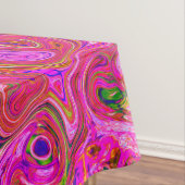 Abstrakte Retro-Swirbel in rosa Marmorfarben Tischdecke (Beispiel)