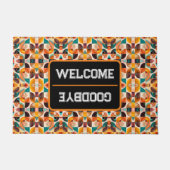 Abstrakte Retro-Trends Fußmatte (Vorderseite)