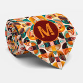 Abstrakte Retro-Trends Krawatte (Gerollt)