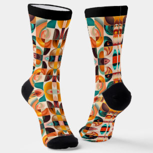 Abstrakte Retro-Trends Socken