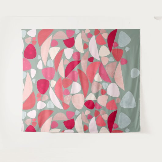 Abstrakte Retro Wandteppich (Vorderseite (Horizontal))