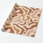 Abstrakte Retro-Waves Geschenkpapier (Ungerollt)