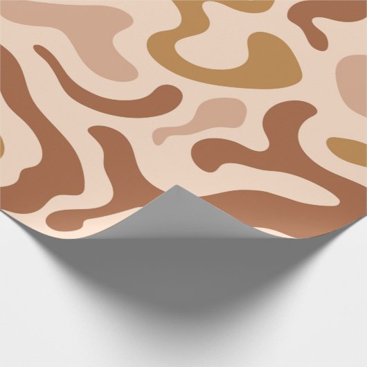 Abstrakte Retro-Waves Geschenkpapier (Ecke)