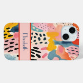 Abstrakte Retrofarben bei Tieren Case-Mate iPhone Hülle (Rückseite (Horizontal))