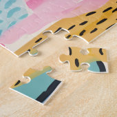 Abstrakte Retrofarben bei Tieren Puzzle (Seite)