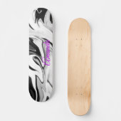 Abstrakte Retrofarben Skateboard (Vorderseite)