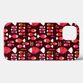Abstrakte Retrofische unter Wasser Case-Mate iPhone Hülle (Rückseite (Horizontal))