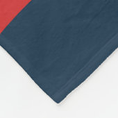 Abstrakte Retrowellen-Design Fleecedecke (Ecke)