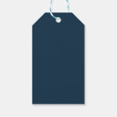 Abstrakte Retrowellen-Design Geschenkanhänger (Rückseite)