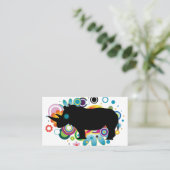 Abstrakte Rhino Business Cards Visitenkarte (Stehend Vorderseite)