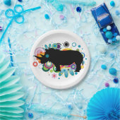 Abstrakte Rhino Paper-Teller Pappteller (Party)