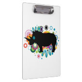 Abstrakte Rhino-Zwischenablage Klemmbrett (Rechts)