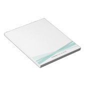 Abstrakte Ribbbons Personalisiert Notepad Notizblock (angewinkelt)