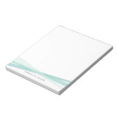 Abstrakte Ribbbons Personalisiert Notepad Notizblock (Rotiert)
