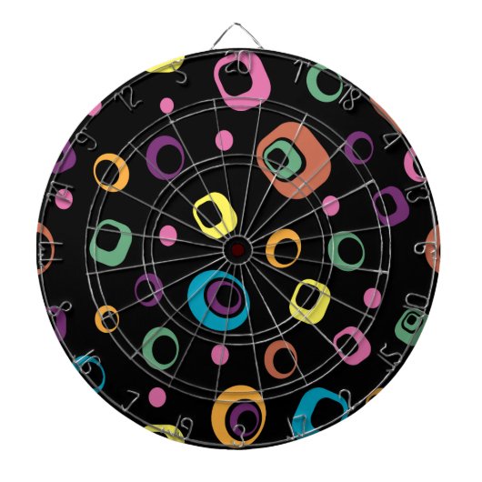 Abstrakte Ringkunst Dartscheibe (vorne)