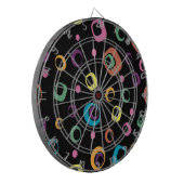 Abstrakte Ringkunst Dartscheibe (Vorderseite Links)