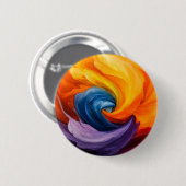 Abstrakte Rippeln Button (Vorne & Hinten)