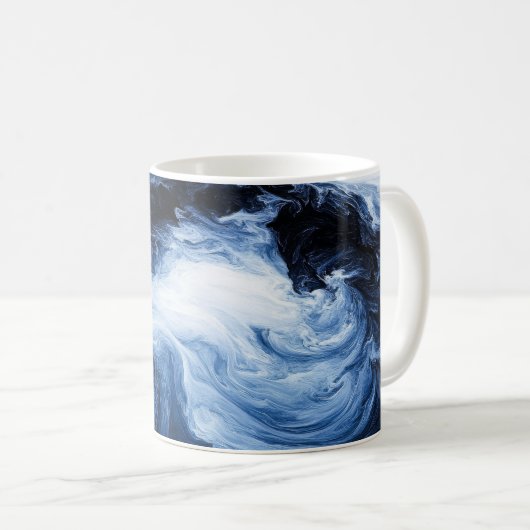 Abstrakte Rippeln Kaffeetasse (VorderseiteRechts)