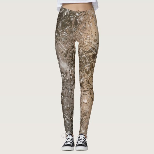 Abstrakte Rippeln Leggings (Vorderseite)