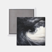 Abstrakte Rippeln Magnet (Vorderseite/Rückseite)