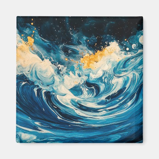 Abstrakte Rippeln Magnet (Vorne)