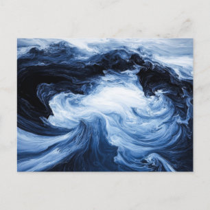 Abstrakte Rippeln Postkarte