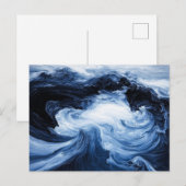 Abstrakte Rippeln Postkarte (Vorne/Hinten)
