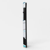 Abstrakte Risse in grün-gelb-blau Case-Mate iPhone Hülle (Hinten/Links)