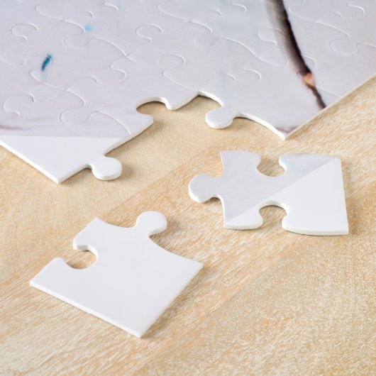 Abstrakte Risse in grün-gelb-blau Puzzle (Seite)