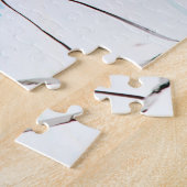 Abstrakte Risse in grün-gelb-blau Puzzle (Seite)