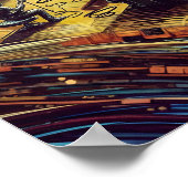 Abstrakte Rockband Poster (Ecke)