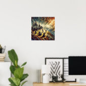 Abstrakte Rockband Poster (Heimbüro)