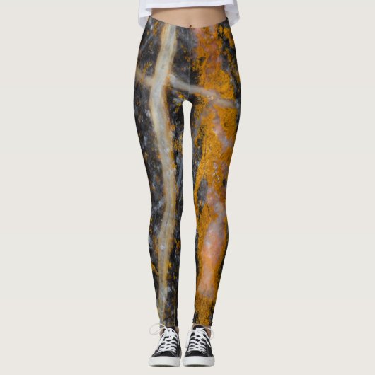 Abstrakte Rocklinie Leggings (Vorderseite)
