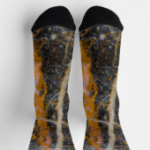 Abstrakte Rocklinie Socken (Oben)