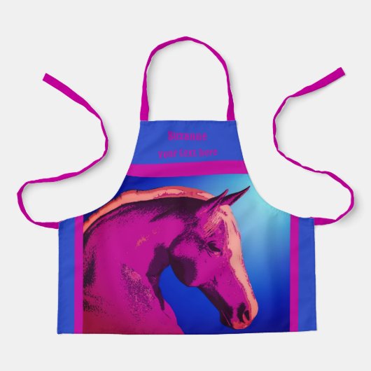 Abstrakte Rodelfarben Personalisiert Schürze (Vorderseite)