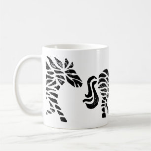 Abstrakte Roh-Holzblock-Tasse Kaffeetasse