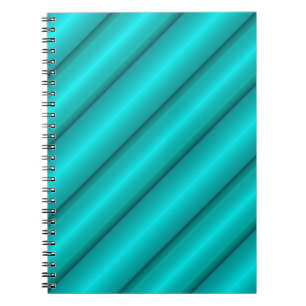 Abstrakte Röhren in Aquamarinen Notizblock