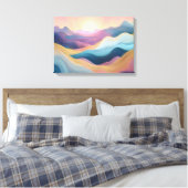 Abstrakte Rolling Hills bei Sunset Leinwanddruck (Insitu (Schlafzimmer))