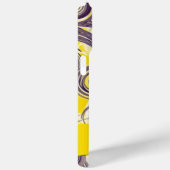 Abstrakte Rollwelle in Lila und gelb Case-Mate iPhone Hülle (Rückseite / Rechts)