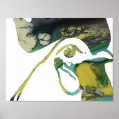 Abstrakte Rooster-Silhouette. Poster (Vorne)