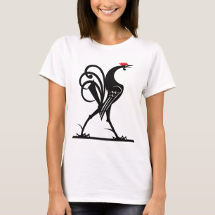 Abstrakte Rooster-Silhouette T-Shirt