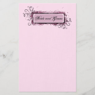 Abstrakte Rosa-Bläserei Briefpapier