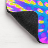 Abstrakte, rosa, blaue und gelbe Färbung Mousepad (Ecke)