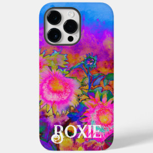 Abstrakte, rosa, blühende, rosafarbene Sonnenblume Case-Mate iPhone 14 Pro Max Hülle