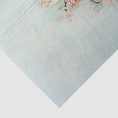 Abstrakte rosa Blume Aquamarin Hintergrund Decoupa Seidenpapier (Ausschnitt)